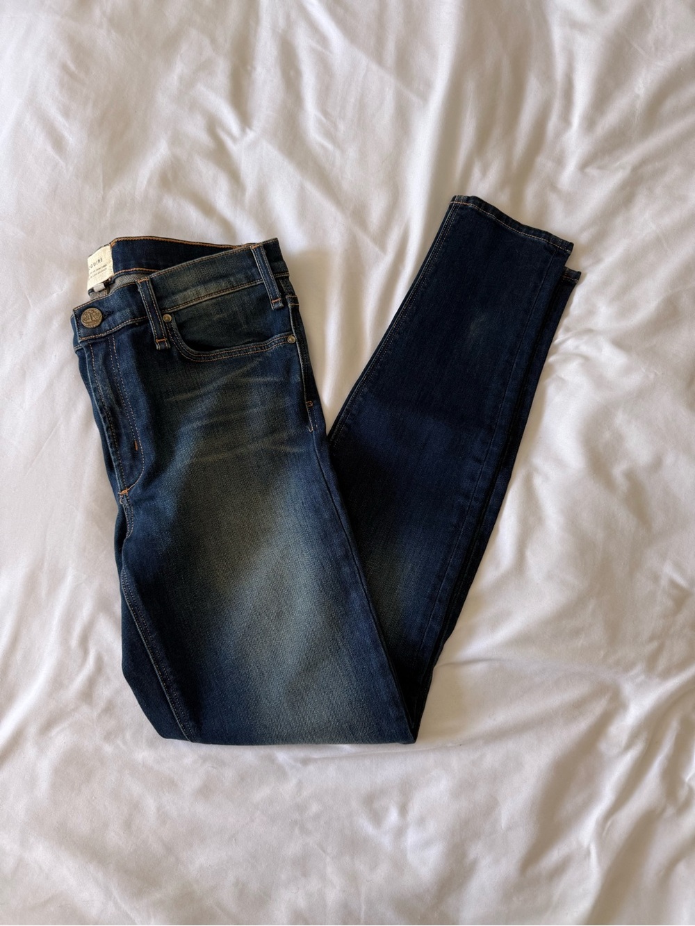 McGuire Denim Skinny Jeans in Dark Blue Wash